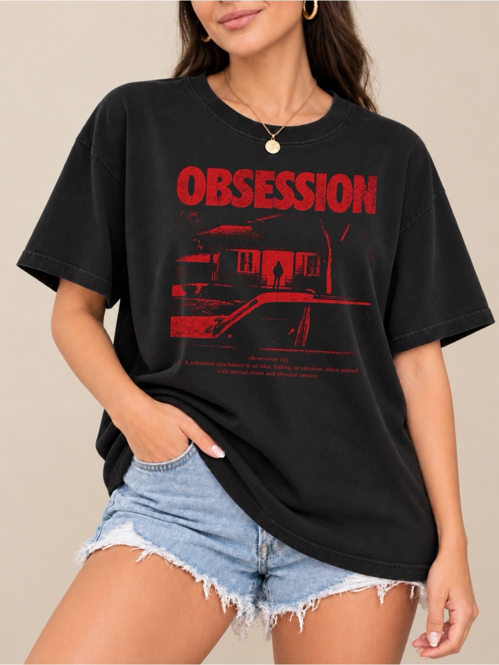 Obsession Gothic Horror Graphic Unisex T-shirt
